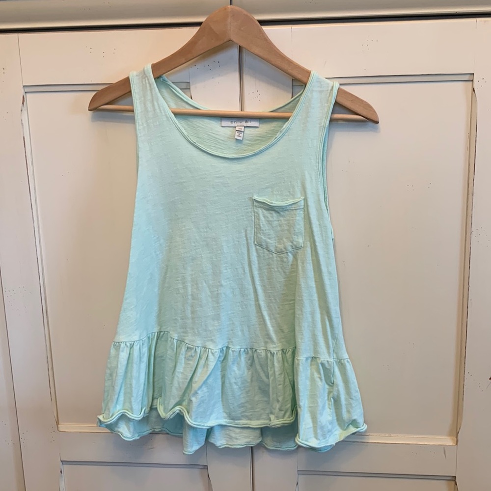 Anthropology light mint tank